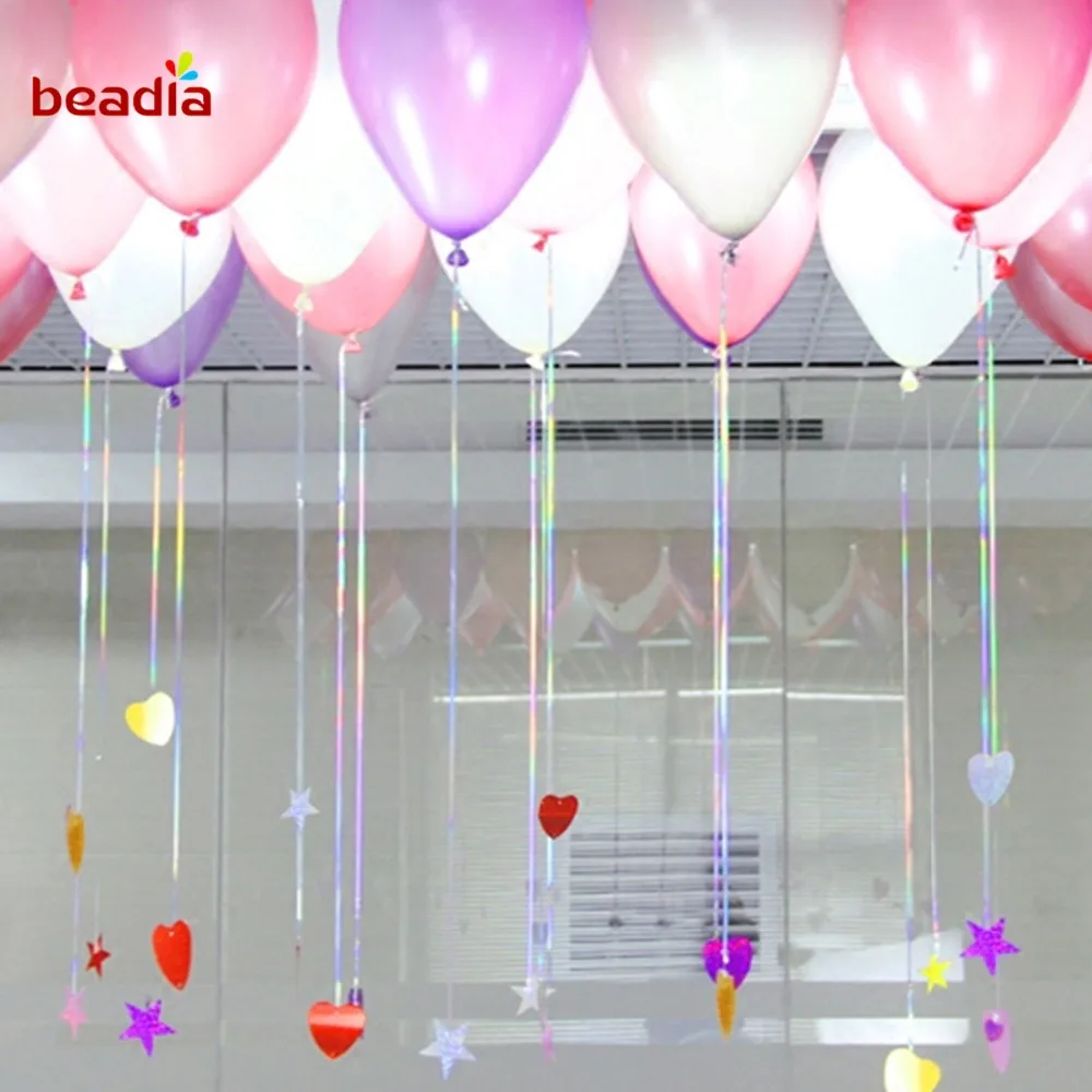 100 ярдов лента для воздушных шаров лазер украшения вечеринки сделай сам подарки