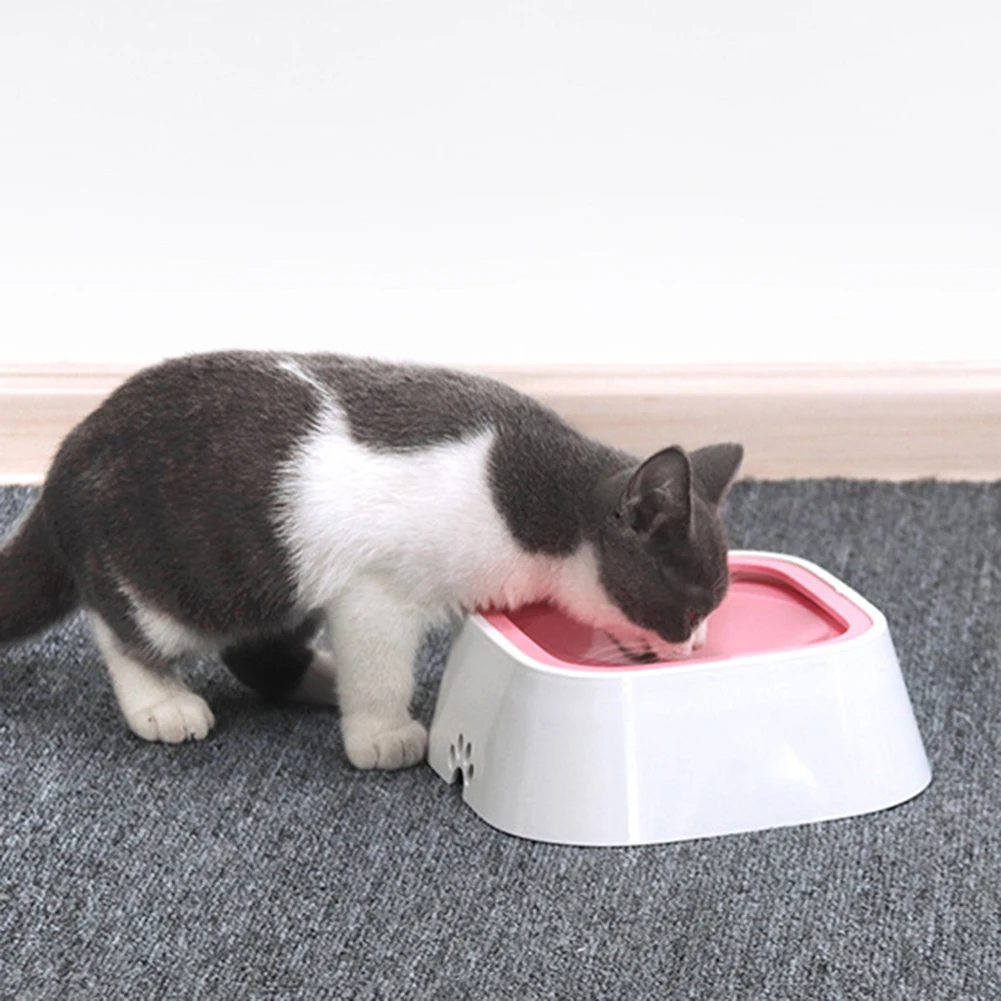 1.5L Pet Cat плавающий не смачивающий рот без разлива питьевой воды питатель собака