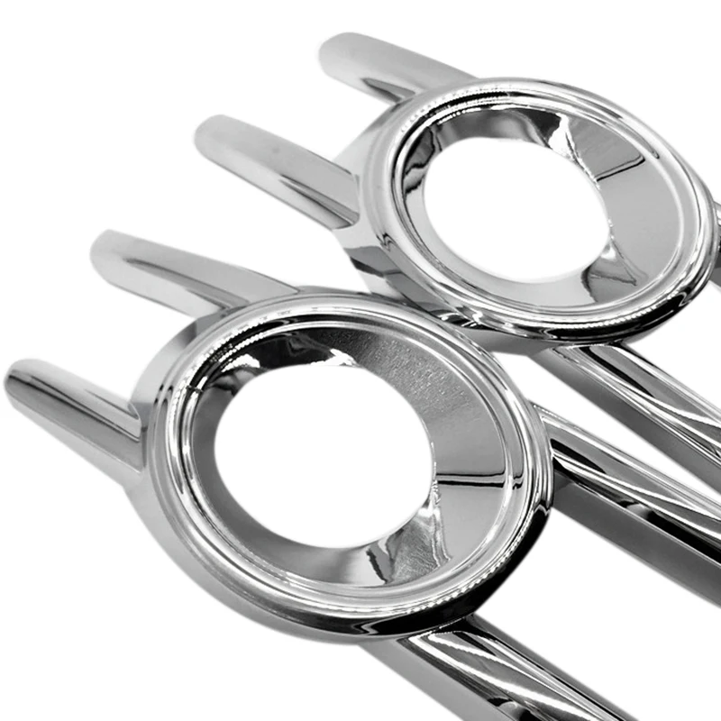 Head Hoods Front Fog Light Lamp Detector Frame Stick Style ABS Chrome Cover Trim 2pcs For Audi Q3 2013 2014 2015 | Автомобили и