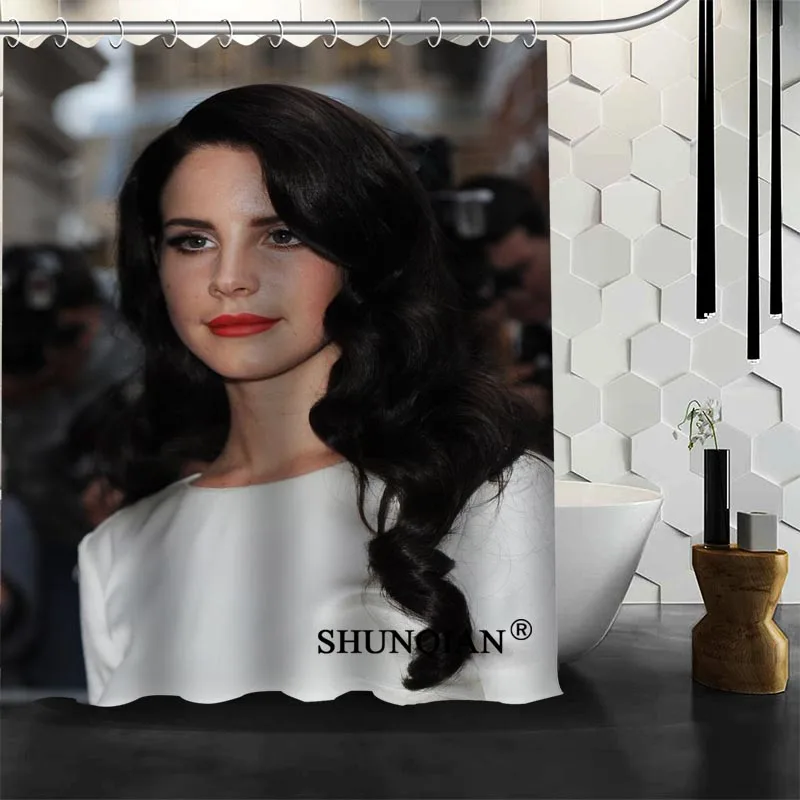 Занавеска для душа Лана Дель Рей на заказ 12 крючков ванной комнаты