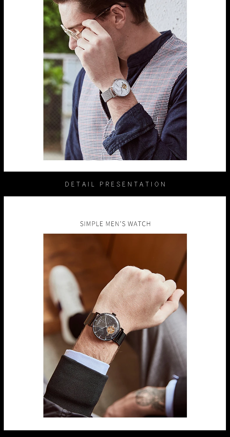 Reloj Hombre GUANQIN автоматические механические часы для мужчин Роскошные маховик нержавеющая сталь водостойкие Mekanik коль Saati
