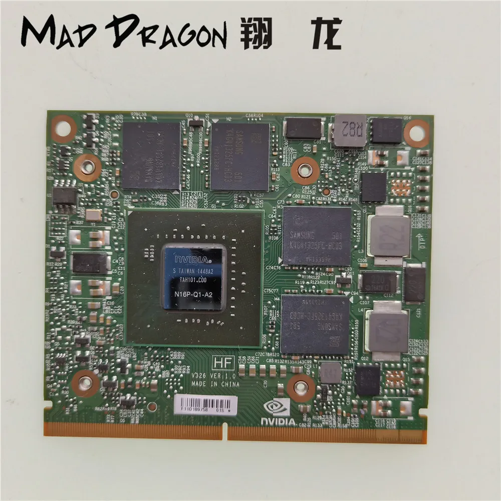 MAD DRAGON бренд NVidia Квадро M1000M Графика видеокарты 2Гб GDDR5 N16P-Q1-A2 MXM для Dell Precision 7530 M7530 HP