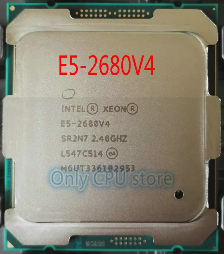 E5 2680V4 процессор Intel Xeon E5-2680V4 2,40 ГГц 14-Core 35 м 14 нм E5-2680 V4 FCLGA2011-3 TPD 120 Вт