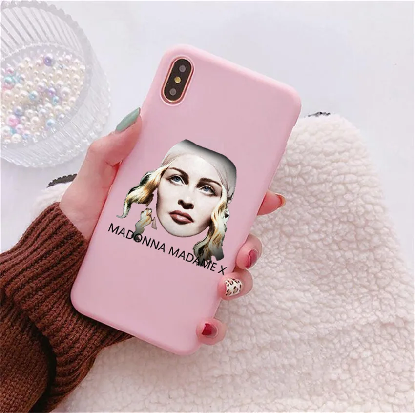 Чехол для телефона madonna мадам x iPhone X 7 Plus XS 10 силиконовый чехол 6S 8 6 Max чехлы |