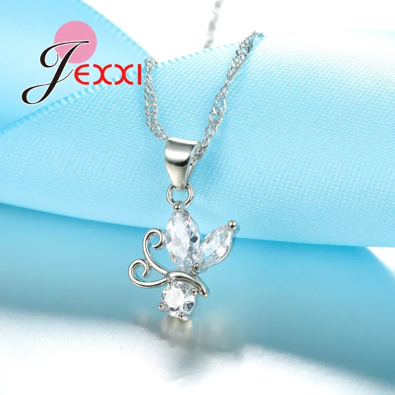 Женский свадебный комплект ювелирных изделий с украшением в виде кристаллов 925