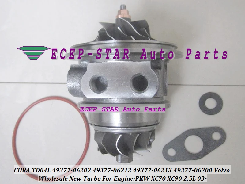 

Turbo CHRA Cartridge TD04L 49377-06213 49377-06212 49377-06210 49377-06200 49377-06203 For Volvo XC70 XC90 S80 V70 B5254T 2.5L