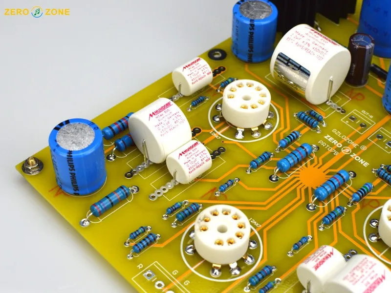 Роскошная версия PRT07B EH-12AX7 ламповый предусилитель база на Marantz 7(M7) цепи с 4 входного сигнала переключения