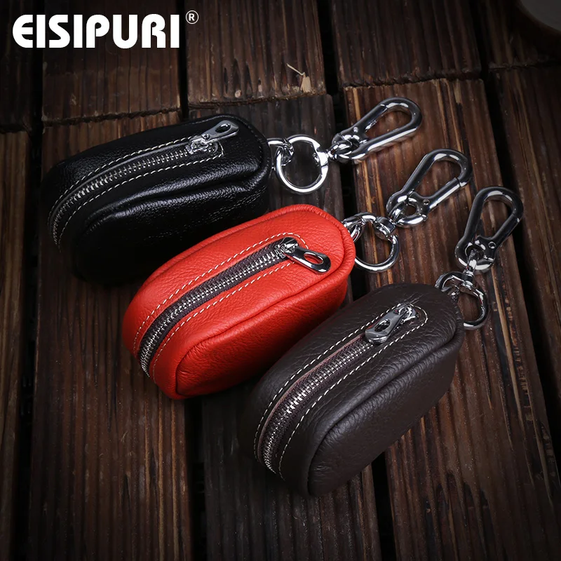 Кошельки из натуральной кожи для мужчин и женщин мужской держатель ключей от