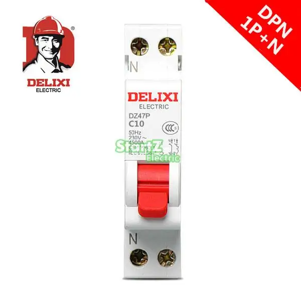 Автоматический выключатель DZ47P DELIXI MCB 10 А DPN 1P + N 4 5 ка|circuit breaker|circuit breaker 1p ncircuit mcb |