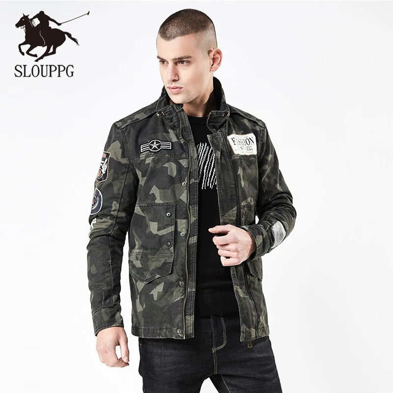 SLOUPPG новых высококачественных Мотоцикл Велосипед кожаная куртка Мужская