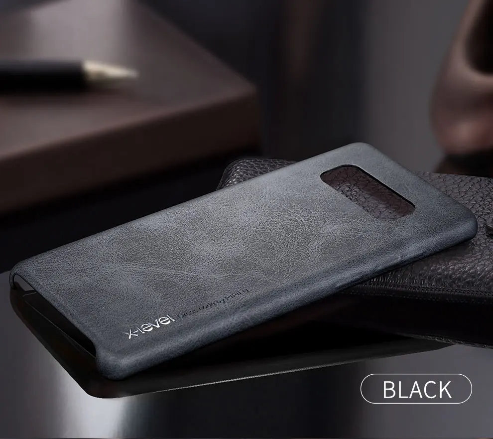 X-Level Винтажный чехол для телефона из искусственной кожи Samsung Note 9 8 Ультратонкий