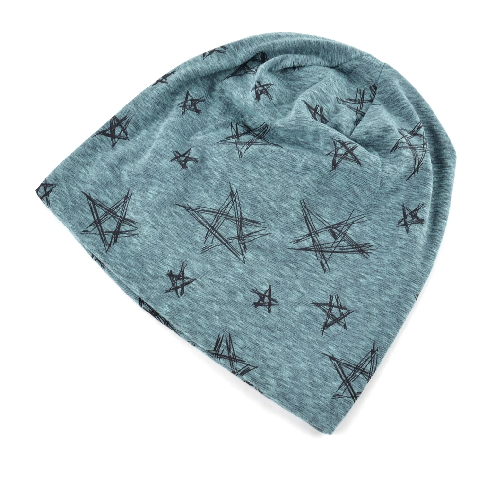 2016 Осень И Зима шапка мужская Skullies Bonnet Хип Хоп Cap хлопок Пентаграмма Шляпа Лыжную