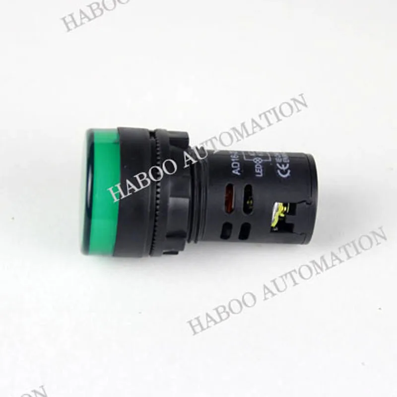 10 шт./лот dia.22 мм led indicator16D 22D/S APT аналогичный индикатор освещение красный зеленый