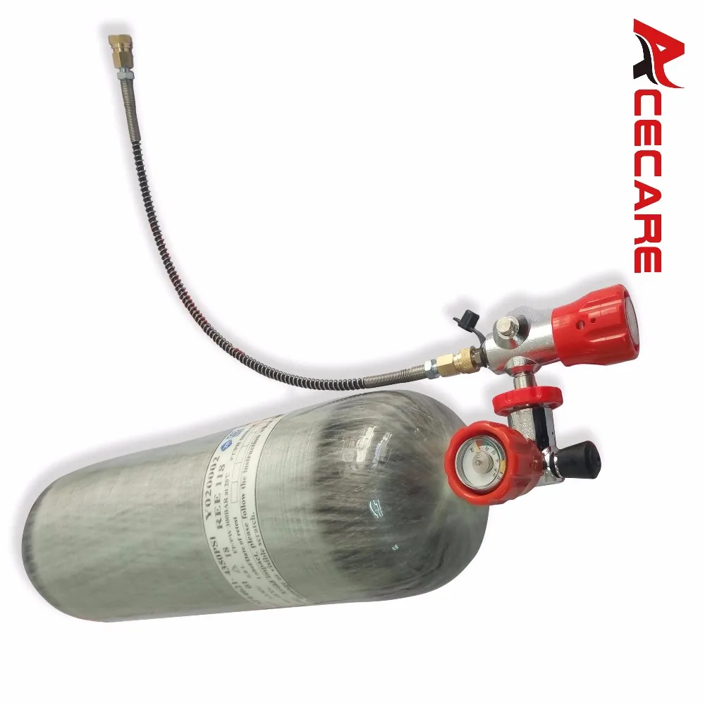 AC290111 Acecare 4500Psi DOT 9L страйкбол пистолет с Vavle и АЗС PCP углеродное волокно цилиндр для