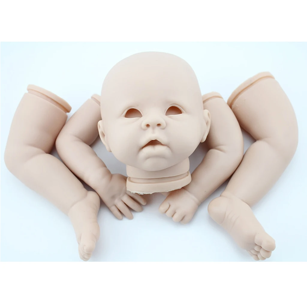 Ручная работа сделай сам 20 дюймов Reborn наборы силиконовая голова полная