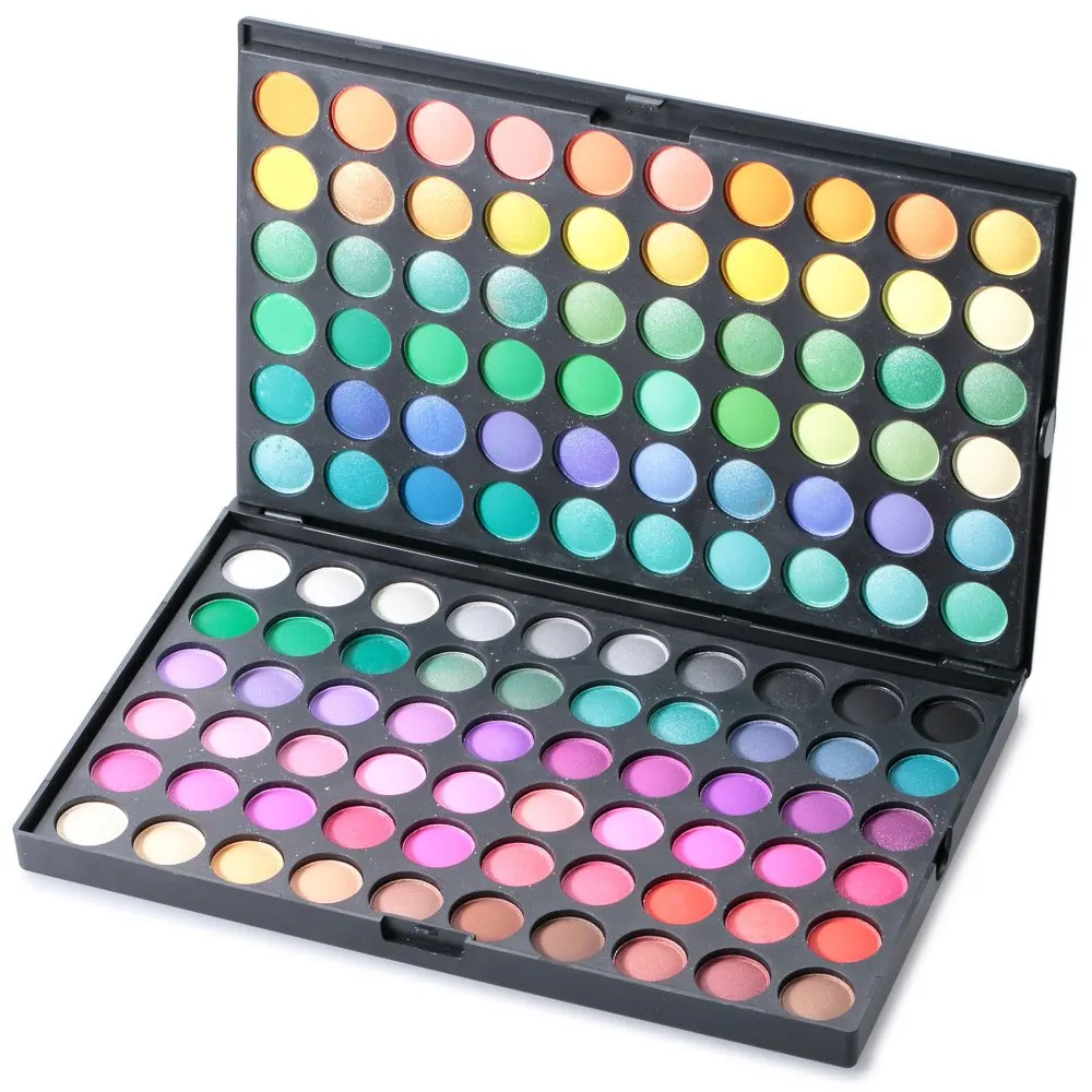 Бесплатная доставка Красота косметический Pro 120 теплый земля ColorEyeshadow Eye Shadow