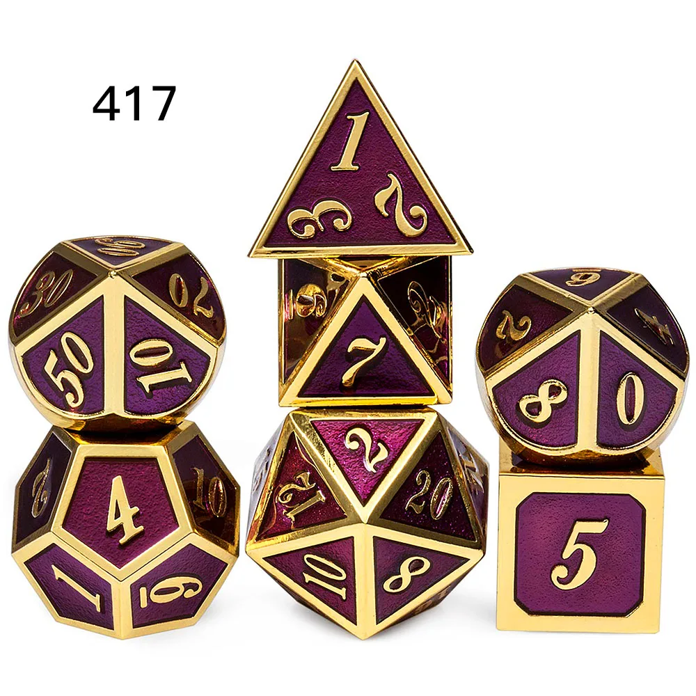 DnD металлические кости RPG MTG кубики курсивом шрифт кости включают кости мешочек разные цвета D4 D6 D8 D10 D12 D20