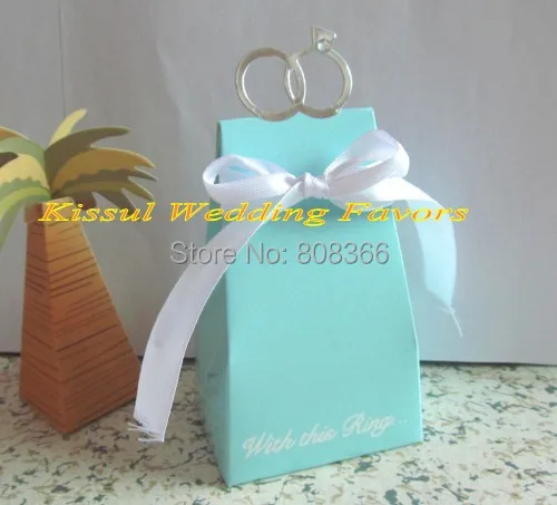 (100 шт./лот) уникальная свадебная Сувенирная Коробка подарок с этим кольцом