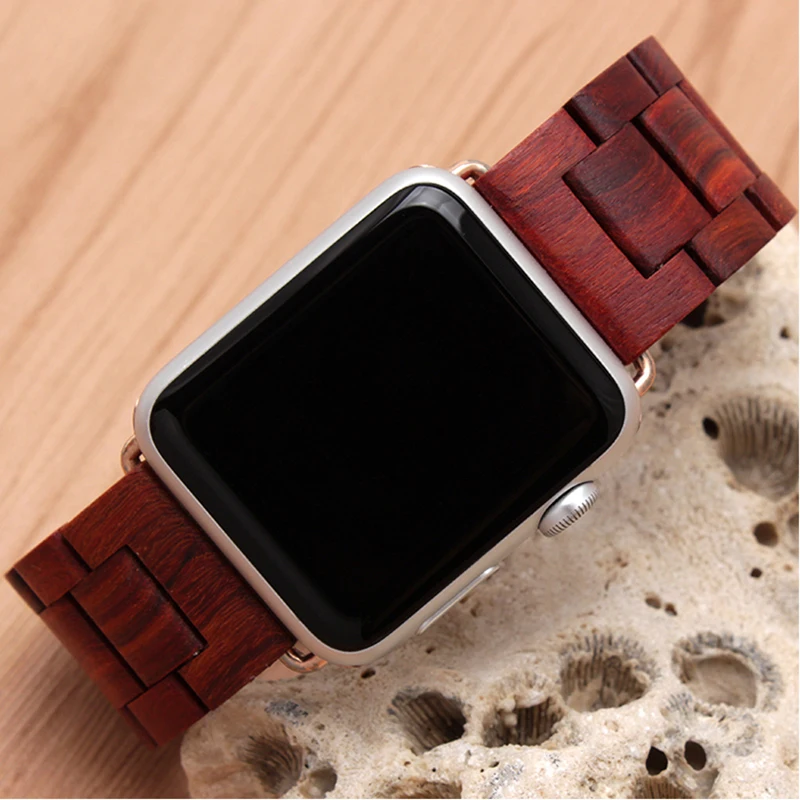 Новый высококачественный ремешок для часов деревянный 24 мм 42 Apple iwatch Series2 Смарт