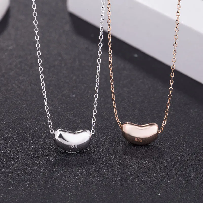 RADHORSE 925 Sterling Silver Female high jewelry Peas Pendant necklace Suitable for women wear concise Jewelry | Украшения и