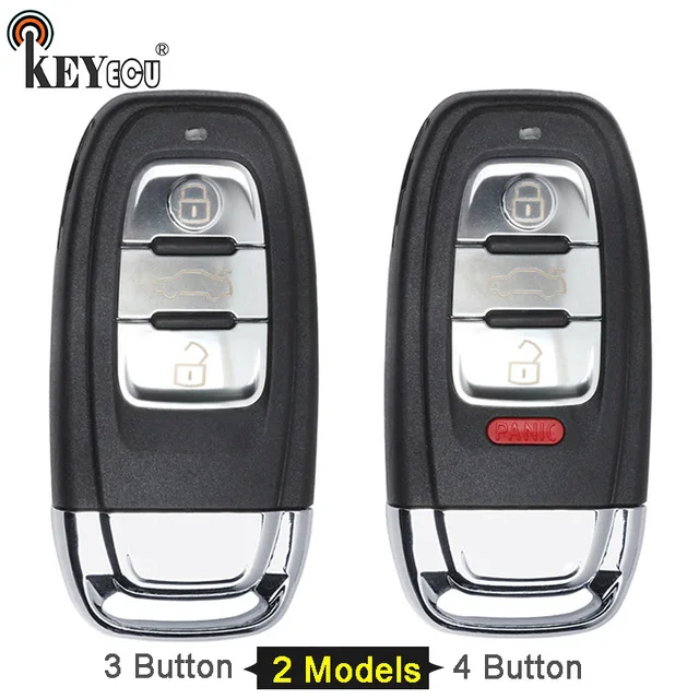 KEYECU 5x для Audi A3 A4 A5 A6 A8 Quattro Q5 Q7 в ассортименте 3/3 + 1 4 кнопки смарт пульт
