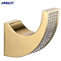 aodeyi robe hooks with czech crystal chrome gold towel hook clothes hanger vanity bathroom hardware accessories