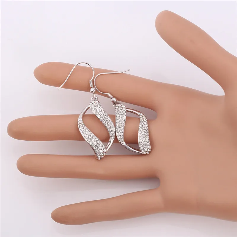 Женские серьги подвески с кристаллами золотого цвета|earings fashion|earring wholesalerearrings base |
