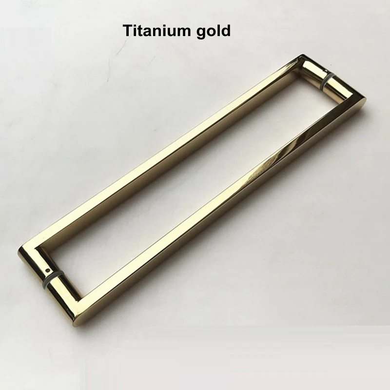 Двухсторонняя ручка для душевой комнаты стеклянная двери прямоугольная задняя