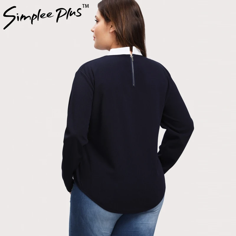 Женская рубашка с длинным рукавом Simplee осенняя оверсайз из двух предметов |