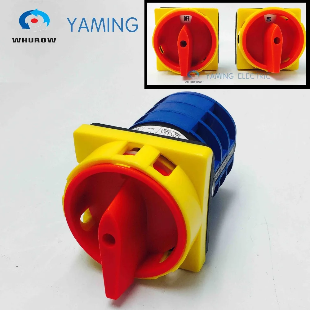 Yteam Electric LW26GS 32/04 3 кулачковый переключатель блокировка поворотный выключатель ВКЛ 2 положения узла