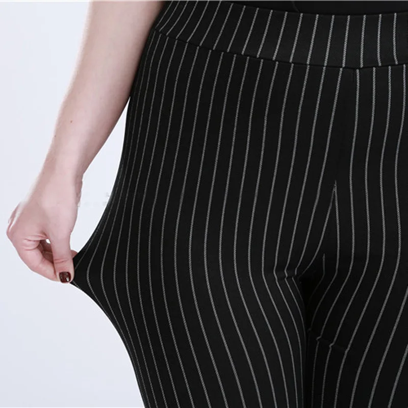 HEE GRAND/летние Для Женщин Эластичные Обтягивающие в полоску цвет черный темно