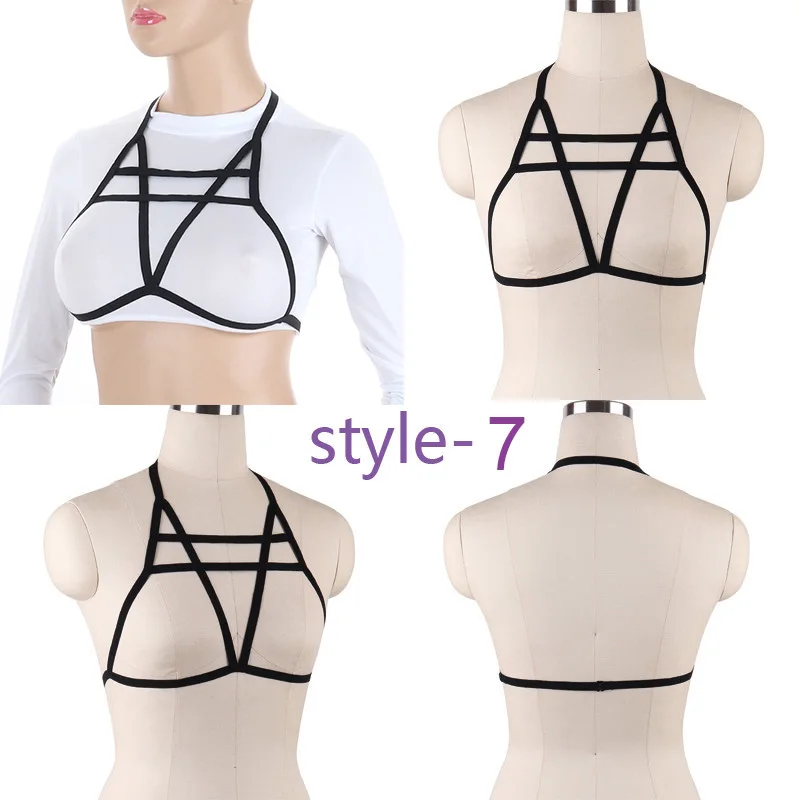 Сексуальный бюстгальтер на бретельках бондажное белье портупея для тела ремни