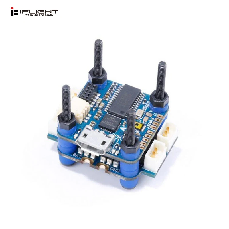 Контроллер полета iFlight V1 sucex F4 OSD &amp 12A Blheli_S 2-4S бесщеточный ESC 16x16 мм для