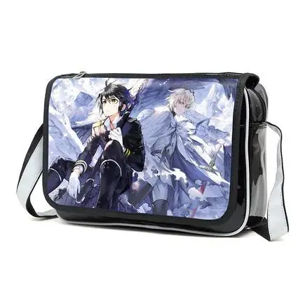 Сумка мессенджер через плечо с аниме серафом из Owari no Seraph Mikaela Hyakuya Krul Tepes холщовая