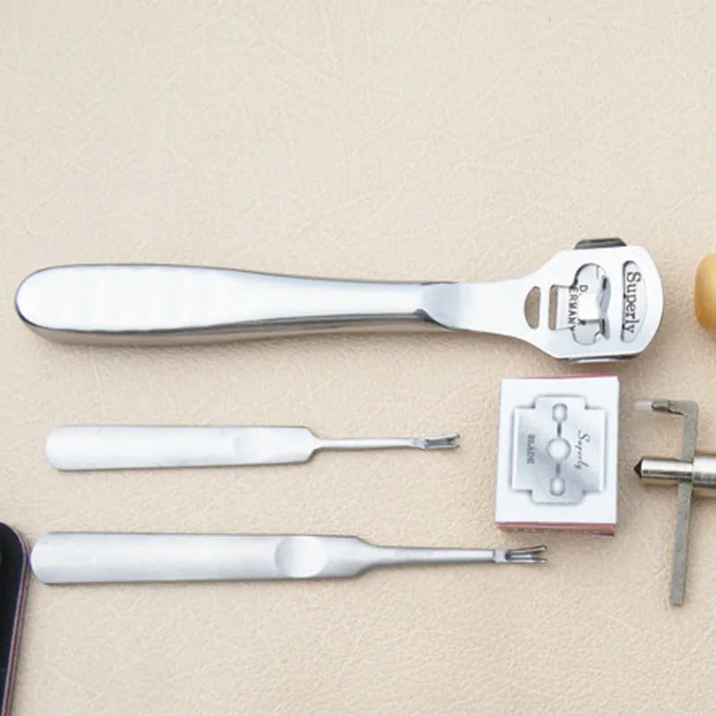 18 шт. набор кожаных инструментов для рукоделия шитья работы седла WA134 T10 | Дом и сад