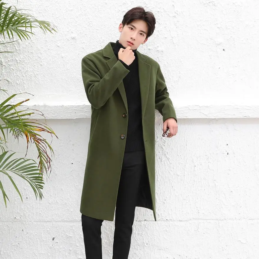 Новинка 2017 года осень-зима мужские длинные шерстяные блейзеры secti серый деловой