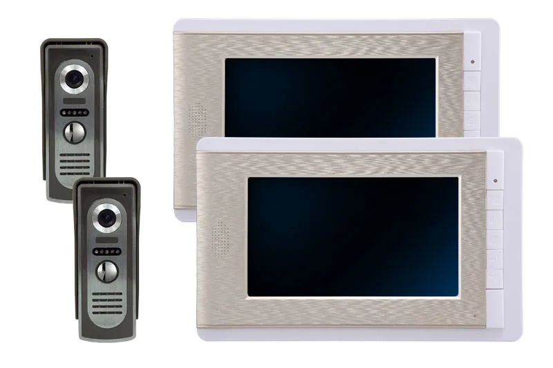 Yobangsecurity 7 дюймов Цвет ЖК дисплей вилла видео телефон двери Дверные звонки домофон