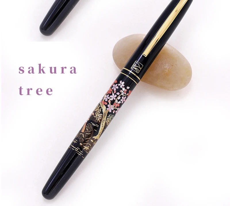 Kuretake Japan Maki-e мягкая блестящая шерсть ласки перо ручка-кисть для каллиграфии Сакура