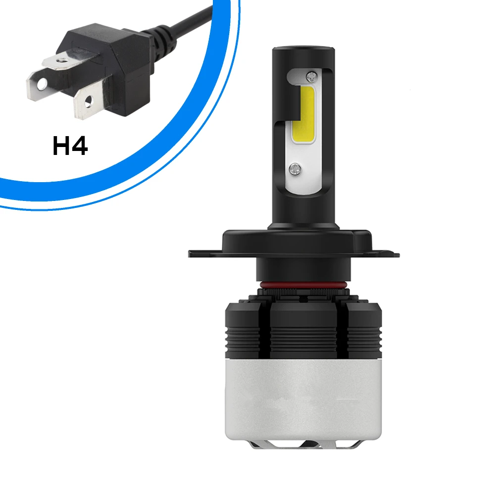 1 шт. H4 светодиодный фара для мотоцикла лампа 4500LM 36 Вт Hi/Lo конверсионный комплект