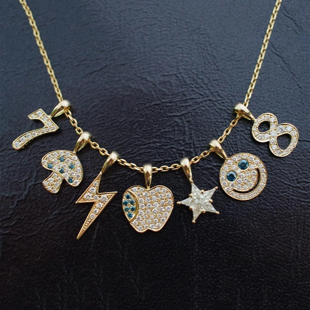 Стеклянное серебряное ожерелье в японском стиле с надписью и номером | Украшения