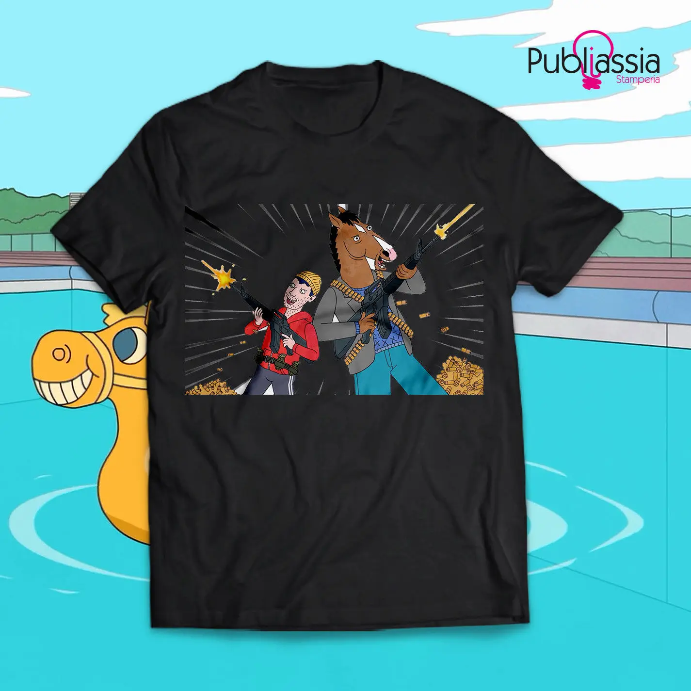 Bojack T-Shirt Horseman maglietta Demone 12 netflix cartoon cotone uomo donna funny 100% Cotton t shirt harajuku Summer 2019 | Мужская