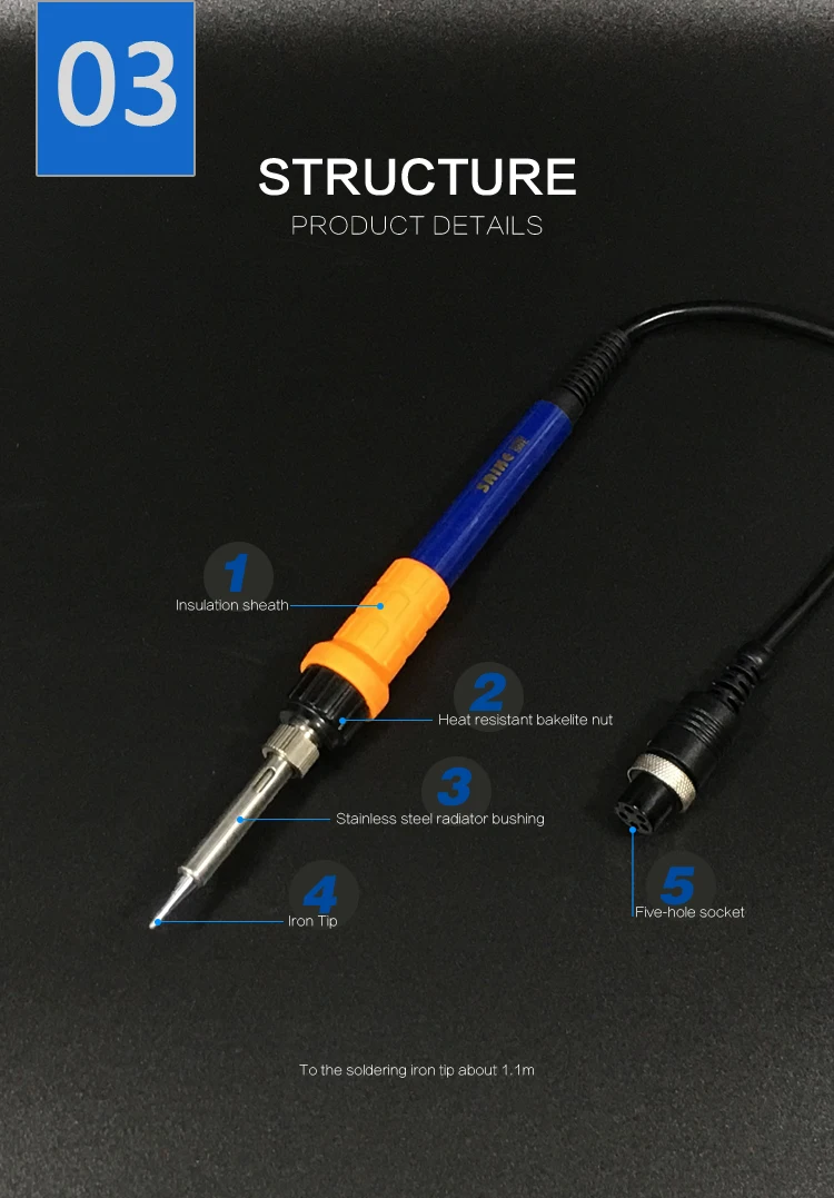SAIKE 952D 2 в 1 SMD паяльная станция горячего воздуха пистолет паяльник Распайка 220 В 110 В