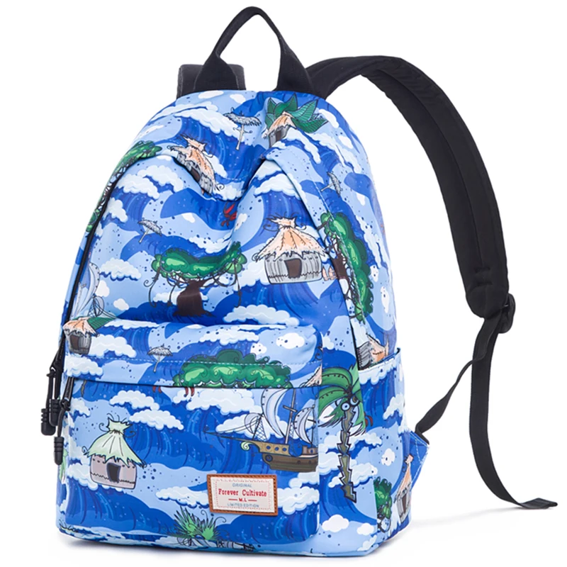 Холщовые дорожные рюкзаки для ноутбука прочная женская школьная сумка колледжа