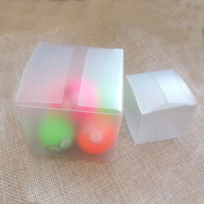 200 шт. 9x9x9 см Подарочная коробка для драгоценностей прозрачная пластиковая