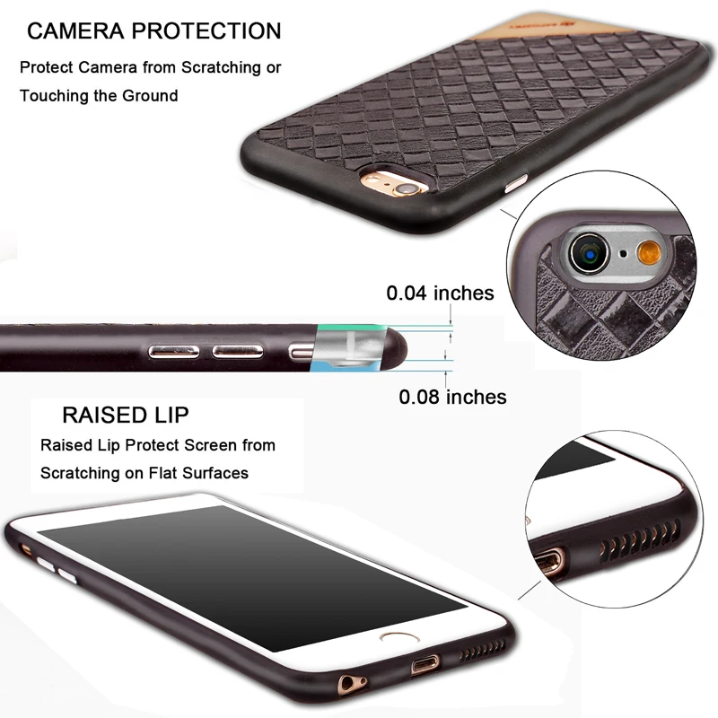 Роскошный Ультратонкий чехол для телефона из ТПУ с плетеным узором мягкая задняя