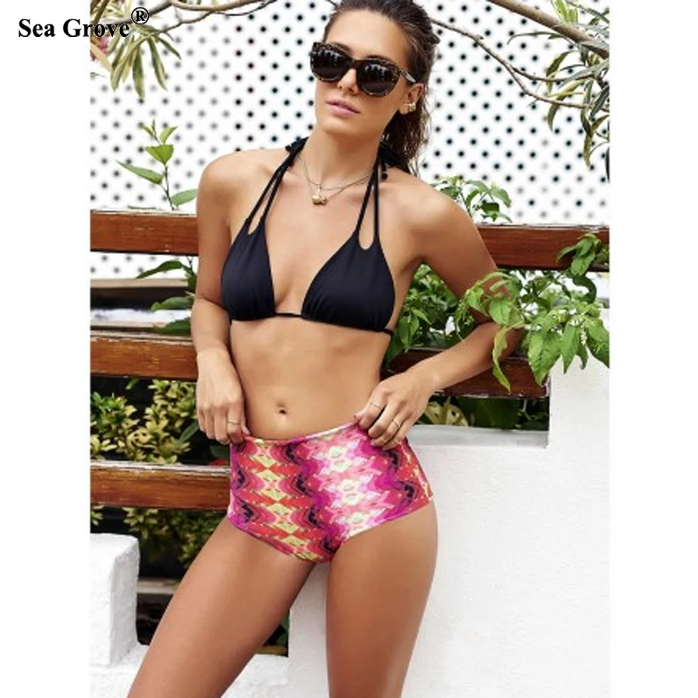2017 купальник bikinis Swimsuit женщин Печатных Купальники Женщины Бикини Установить