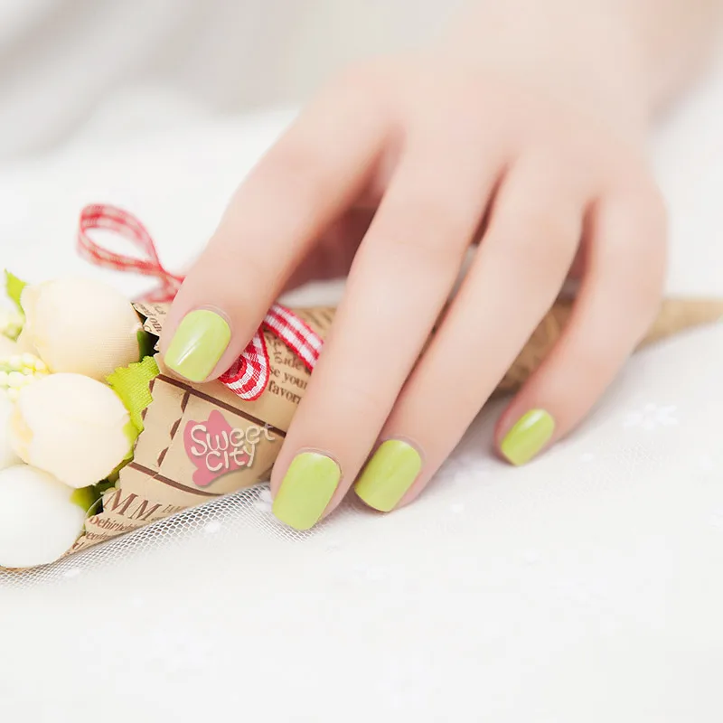 Sweet City 2016 NEW 10ml High Quality Glass Green Peelable Gel Nail Polish Long-lasting Soak Off UV LED Beauty Art Tools | Красота и