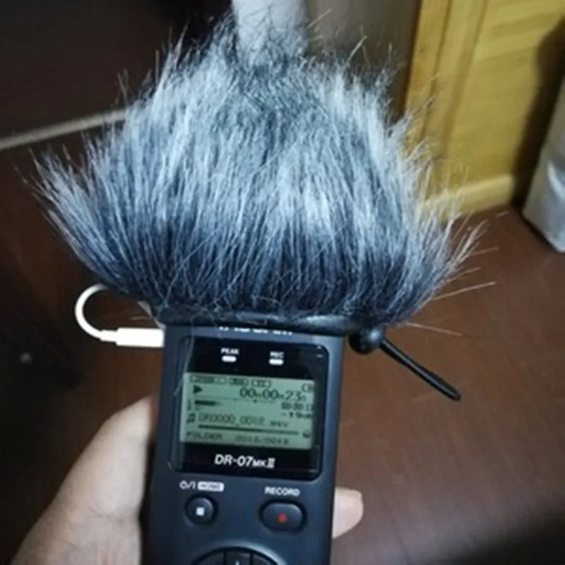 Чехол для микрофона из искусственного меха муфта лобовое стекло Tascam DR07MKII Dead cat