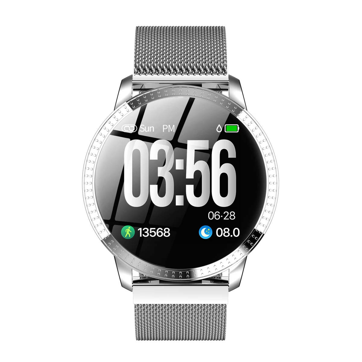 Смарт часы BINSSAW cforluxury CF18 умные с цветным OLED экраном мужские и женские модные