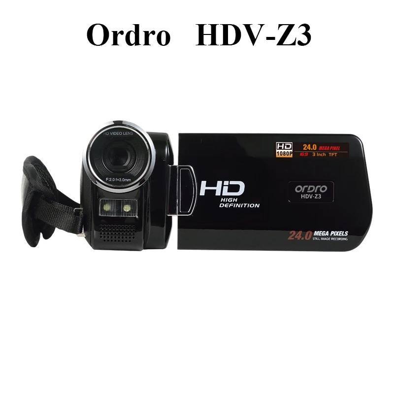 Ordro HDV Z3 профессиональная цифровая камера 3 0 дюймов экран 16X цифровой зум